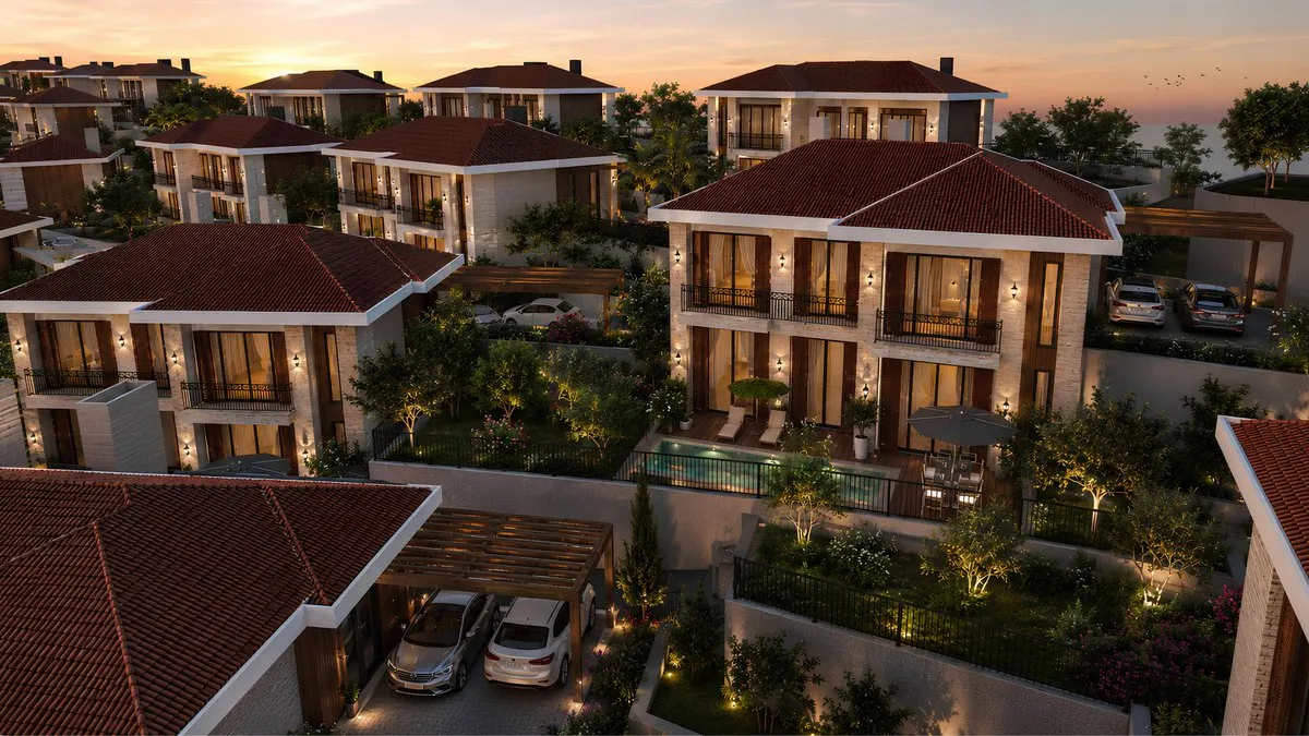 Durusu Villas Aerial View
